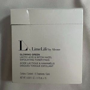 GLOWING GREEN LACTIC ACID & WITCH HAZEL EXFOLIATING TONER PADS 15 PACK NEW